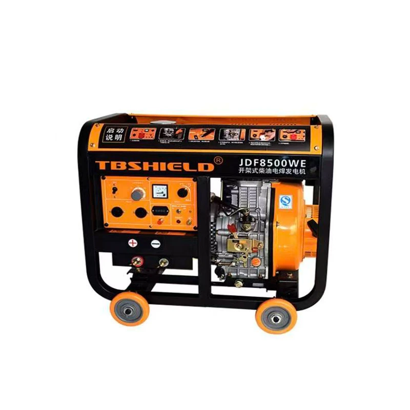 Generator spawalniczy z otwartą ramą z silnikiem wysokoprężnym